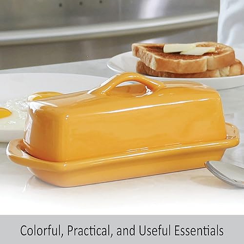 Miniatura 7 de Chantal Plato cubierto, mantequilla de tamaño completo, caléndula