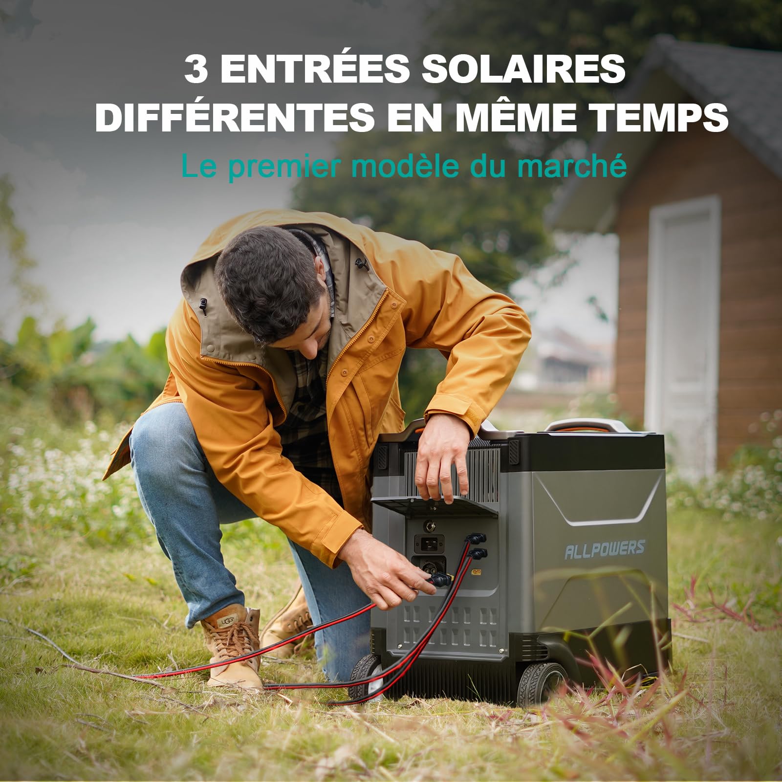 ALLPOWERS R4000 Station électrique portable, batterie LFP 3456Wh/4000W