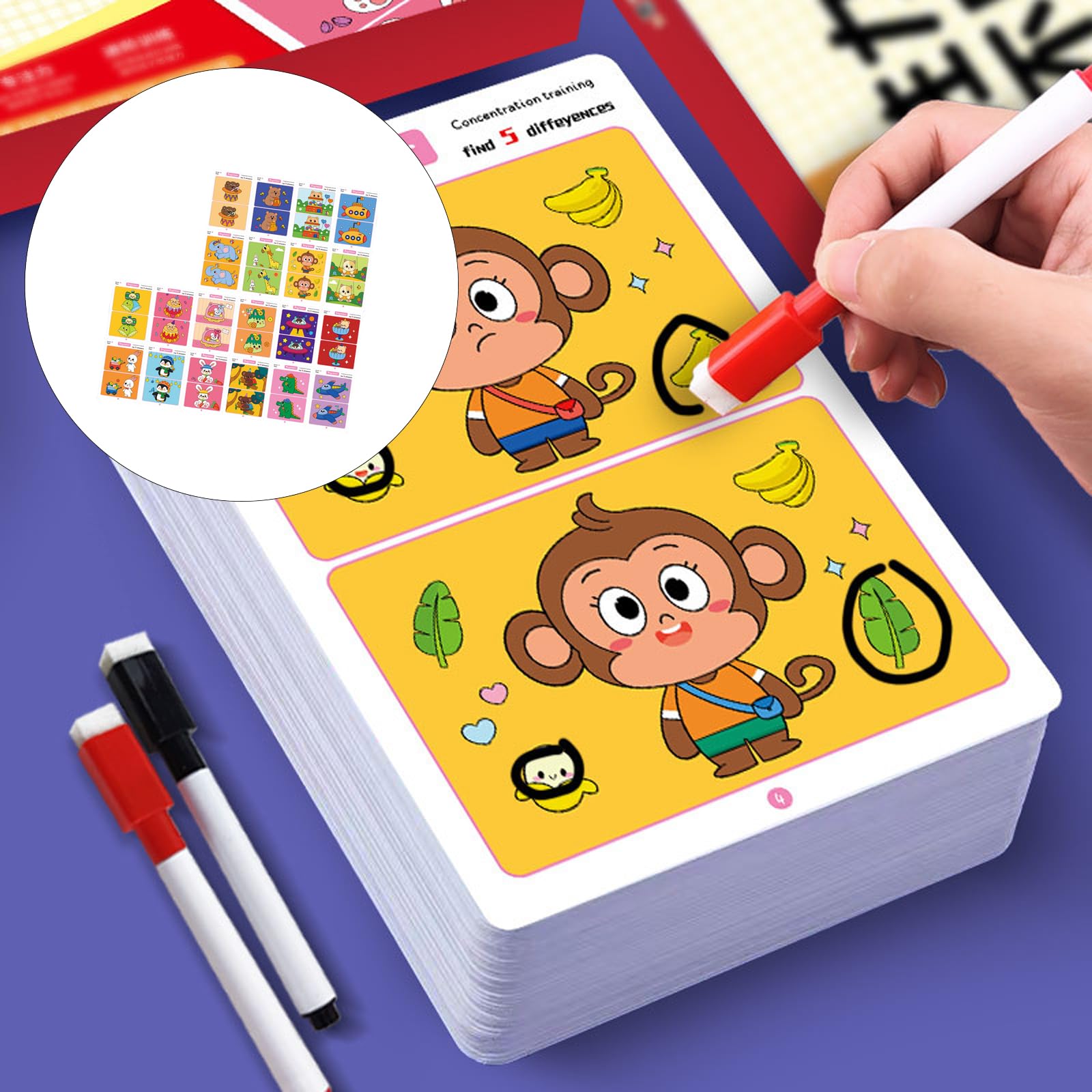 Juego de Cartas de Juego de Rompecabezas, English Inner pag