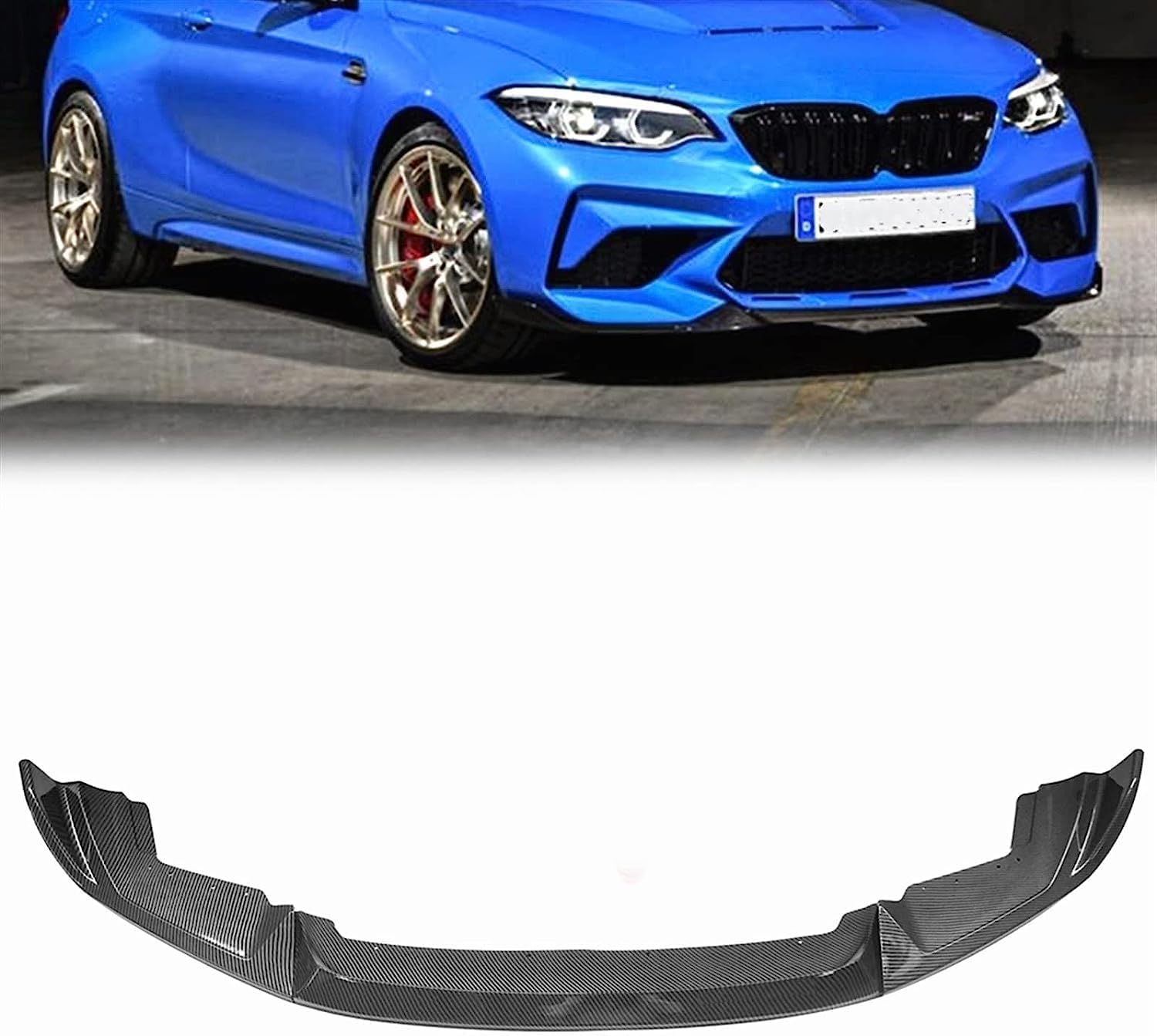 Spoiler Séparateur Diffuseur Extérieur pour BMW F87 M2 2019-2021