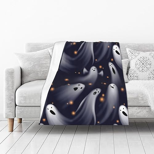Miniatura 2 de Manta de fantasma para mujer, suave manta de forro polar de verano, lavable, manta ligera de viaje para sofá, cama, sillón durante todas las