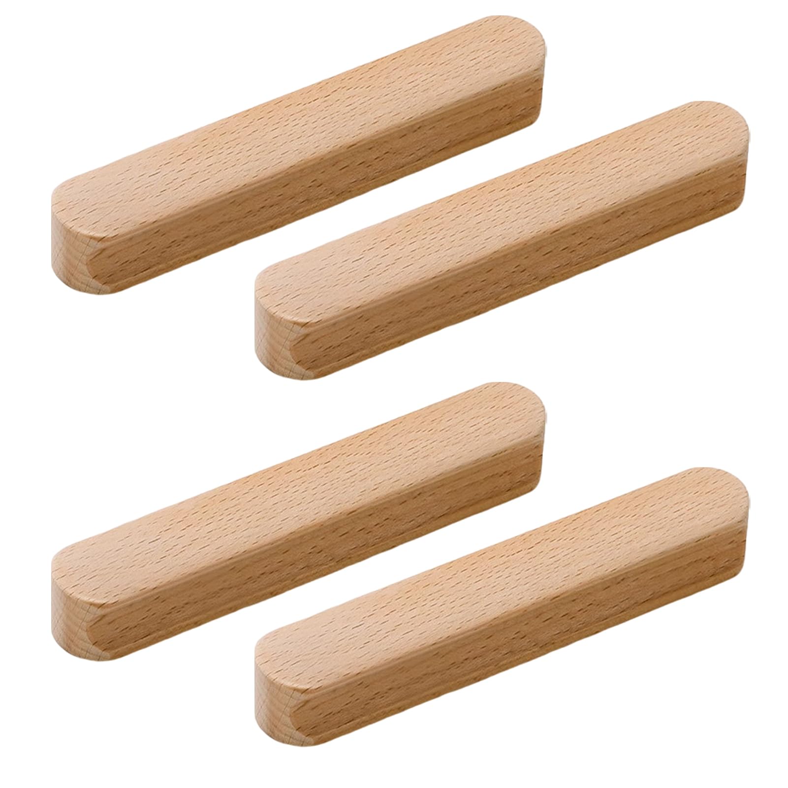 Twisaxc 2-Hole Spacing96mm Solid Cabinet Pulls Rectangle Wooden Hardware Handles For Sturdy Enduring Decorative Furniture Pulls For Dresser Wardrobes Sturdy And Durable Cabinet,