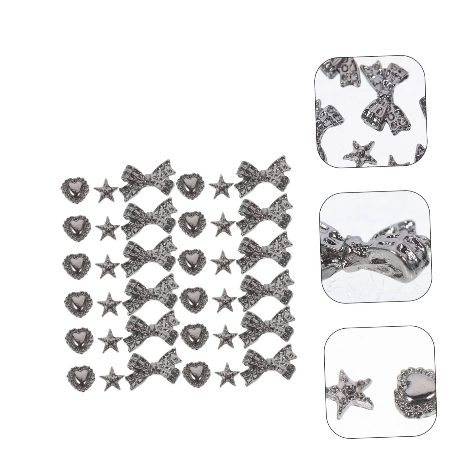 4 Set Accessori Per Unghie Kit Per Unghie UV Nail Art Manicure Unghie Per Nail Design Decorazioni Per Unghie Faux Nail Charms Croce Fai Da Te Decorazioni Per Unghie 30 pezzi * 4
