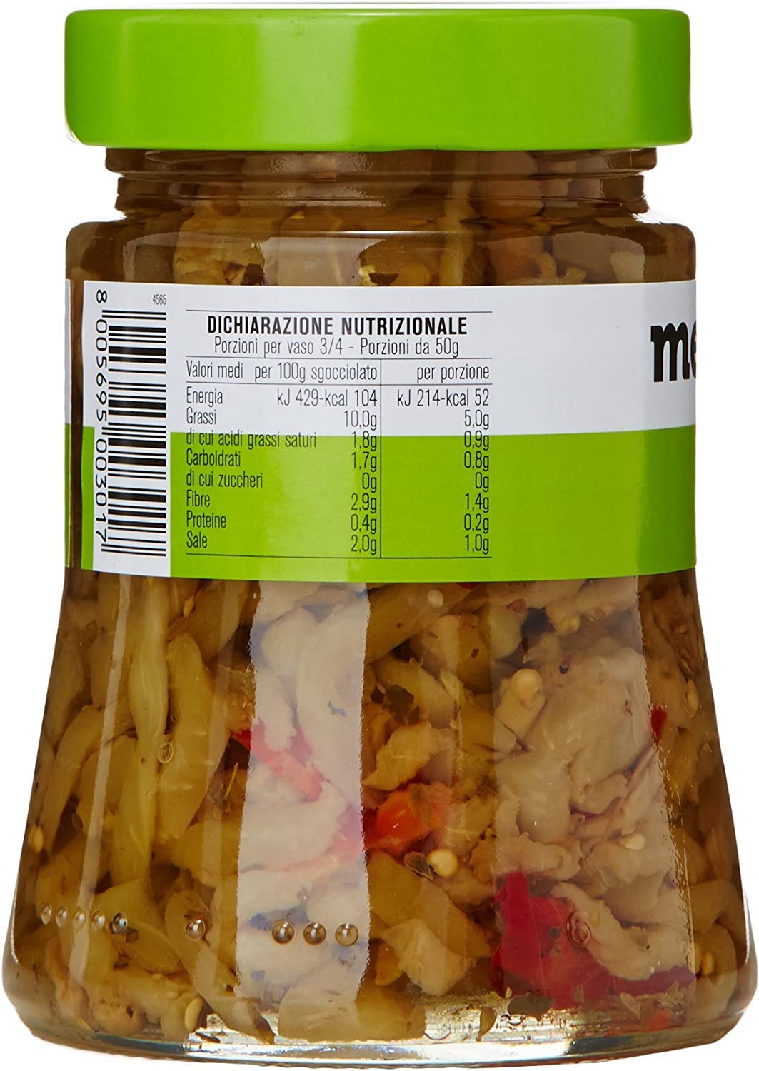 3 filetes de berenjena D'Amico Melanzane A Filetti en vaso, talla 280
