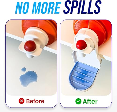 Miniatura 2 de Simplation Paquete de 2 Portavasos para detergente para ropa sucia, colector de goteo de detergente (bandeja de goteo mejorada), no más desorden ni