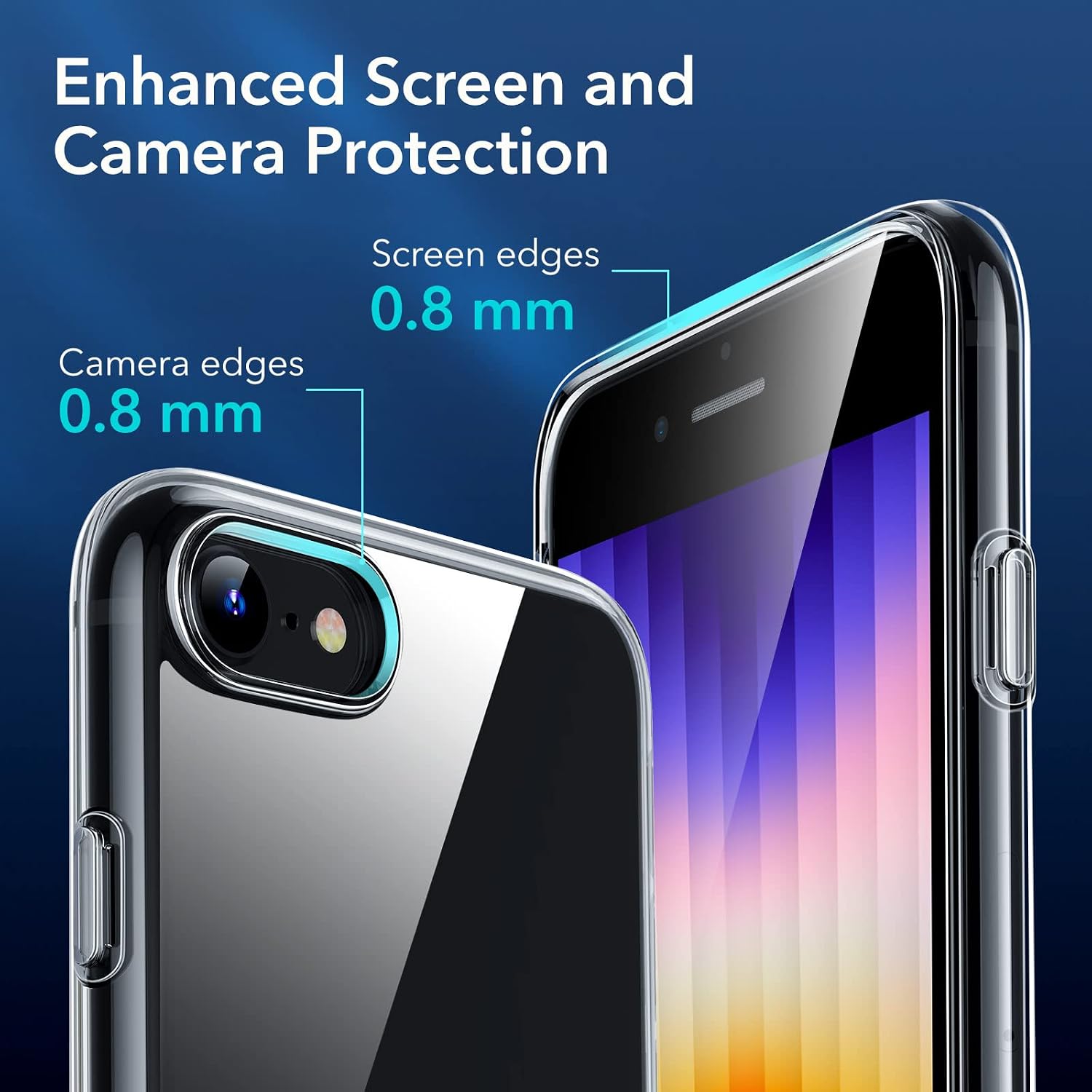 ESR Zero iPhone 7 Case, Ultra Thin Slim Fit TPU Back Cover [Clear, Scratch Resistant, Anti Fingerprint] Transparent Soft Flexible Rubber Gel Protective Skin for 2016 Apple iPhone 7 4.7”, Jelly Clear