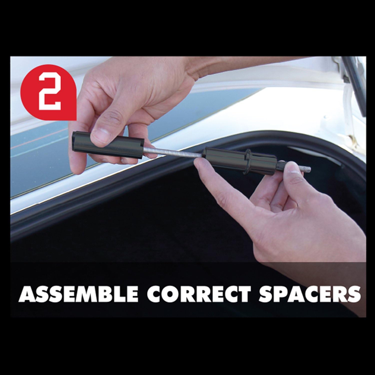Pilot Automotive Sports LPR-100 Universal Front License Plate Tow Hook Relocation Mounting Kit Black 12.75 Inch