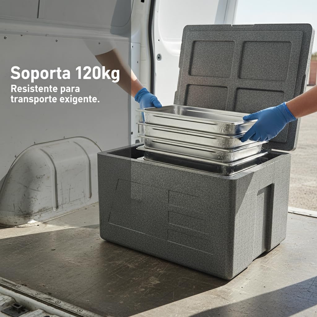 Scatola EPP Termica per Cibi Caldi e Freddi - Contenitore Isotermico Robusto per Trasporto Alimenti - per asporto, Style 1