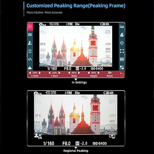 Miniatura 9 de Portkeys PT6 + NP-F750 - Kit de cargador Zgcine, pantalla táctil DCI-P3 IPS de 5.2 pulgadas, monitor de campo DCI-P3 IPS DSLR en cámara, entrada