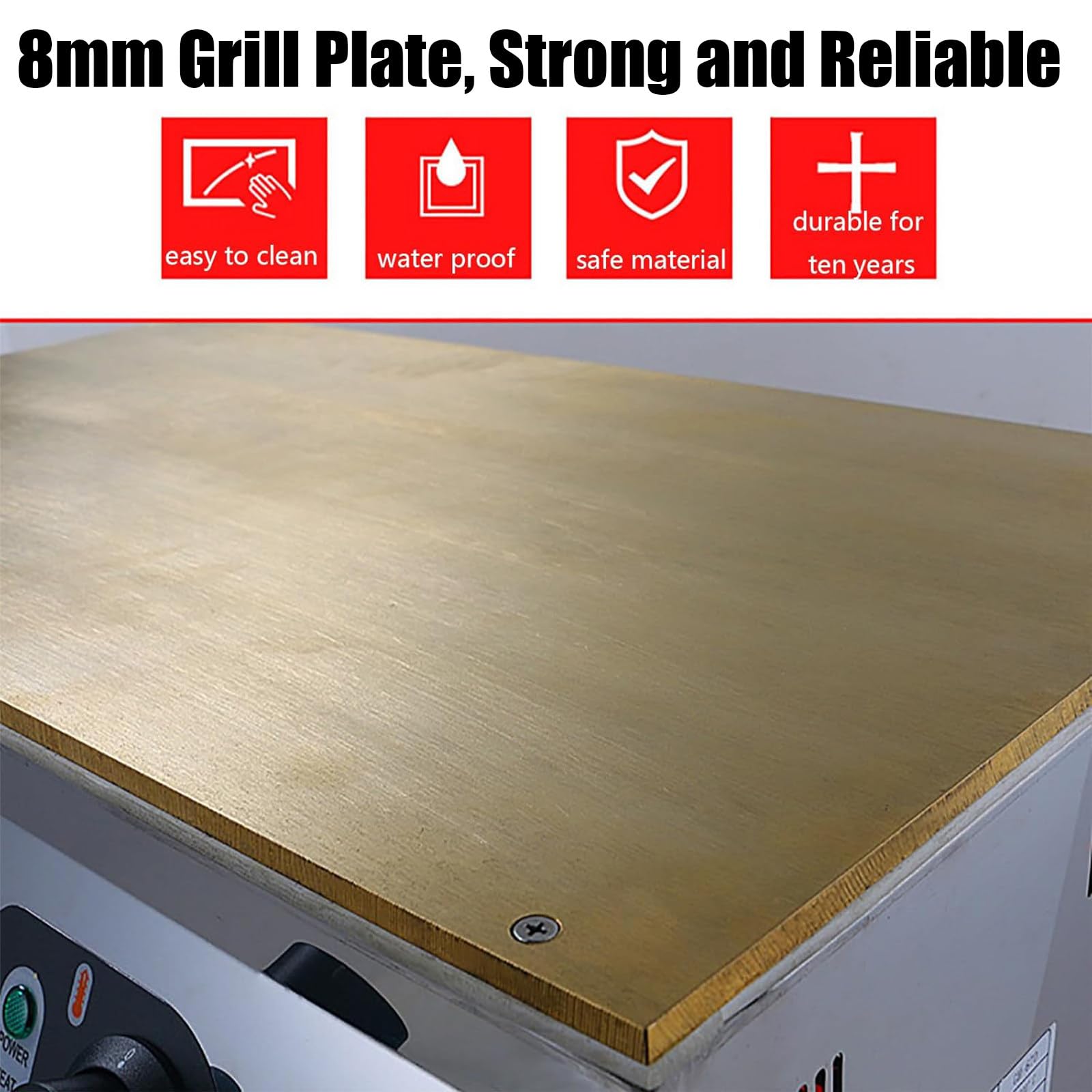Pfannkuchen Soufflé Maker,Kommerzieller Antihaftbeschichteter Pfannkuchen Maker,0-260°C,Elektrischer Muffin Maker,Pfannkuchen Maschine Zum Zubereiten,für Küchenres,Doublehead-220V