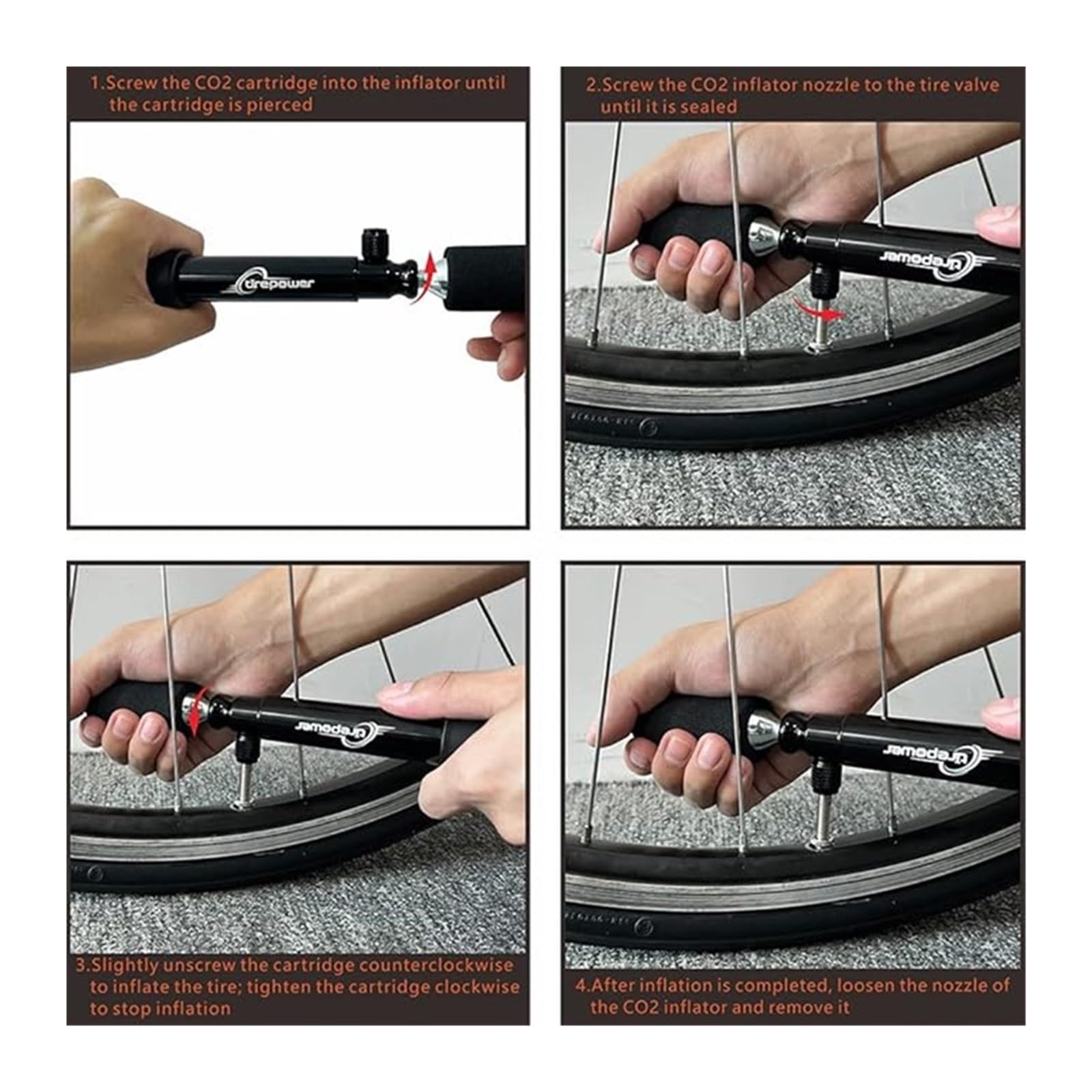 1 Uds bomba de bicicleta de aleación de aluminio de alta presión con manguera, Kit de reparación de Inflador de neumáticos portátil for MTB y bicicleta de carretera(MT910-Black)