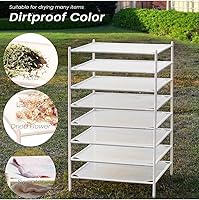 Vista 5 de Estante de secado de ropa apilable para suéteres, estante de secado de hierbas, rejilla de secado de ropa de malla, 8 capas