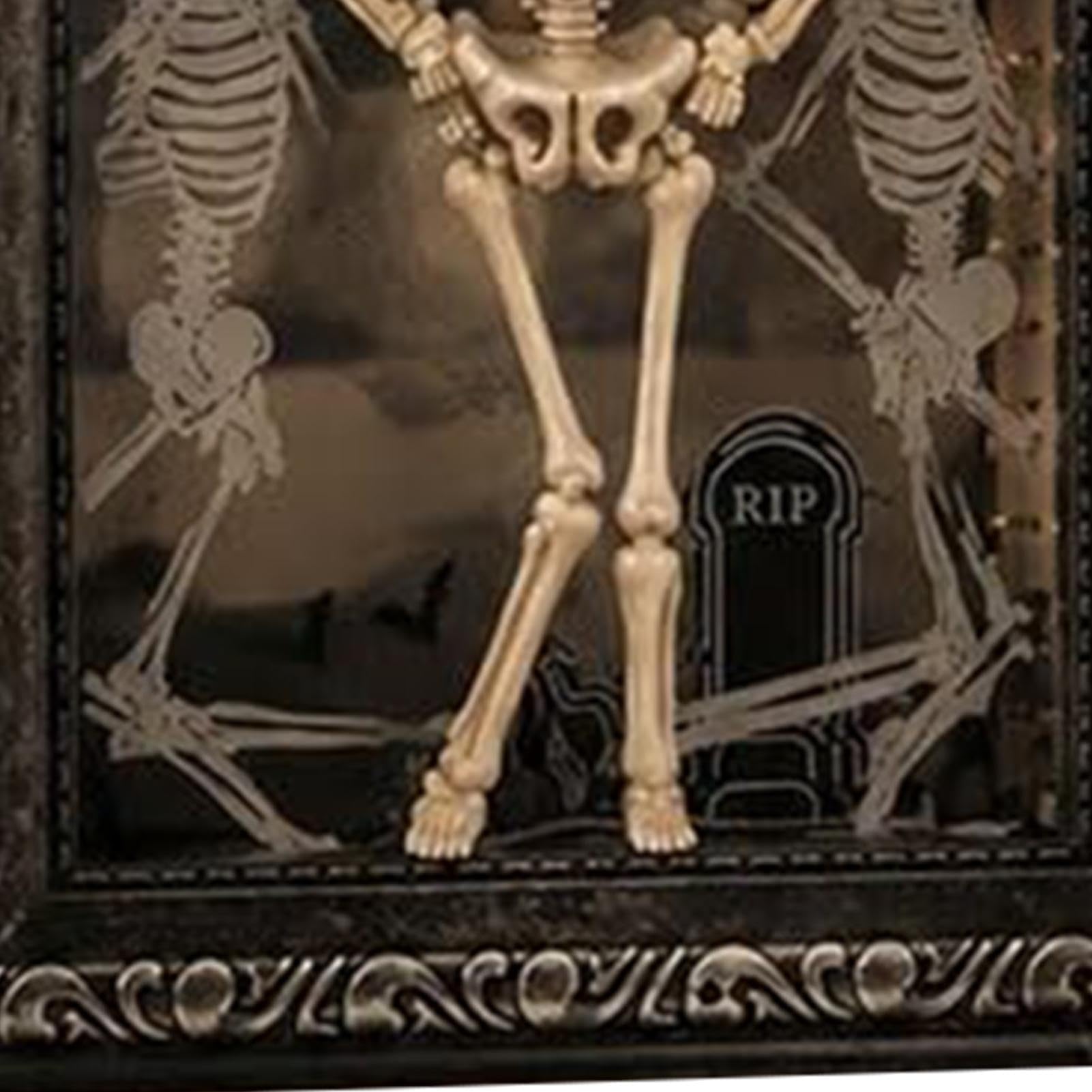 Cornice Scheletro Halloween Decorazioni da tavolo di Halloween con luce LED