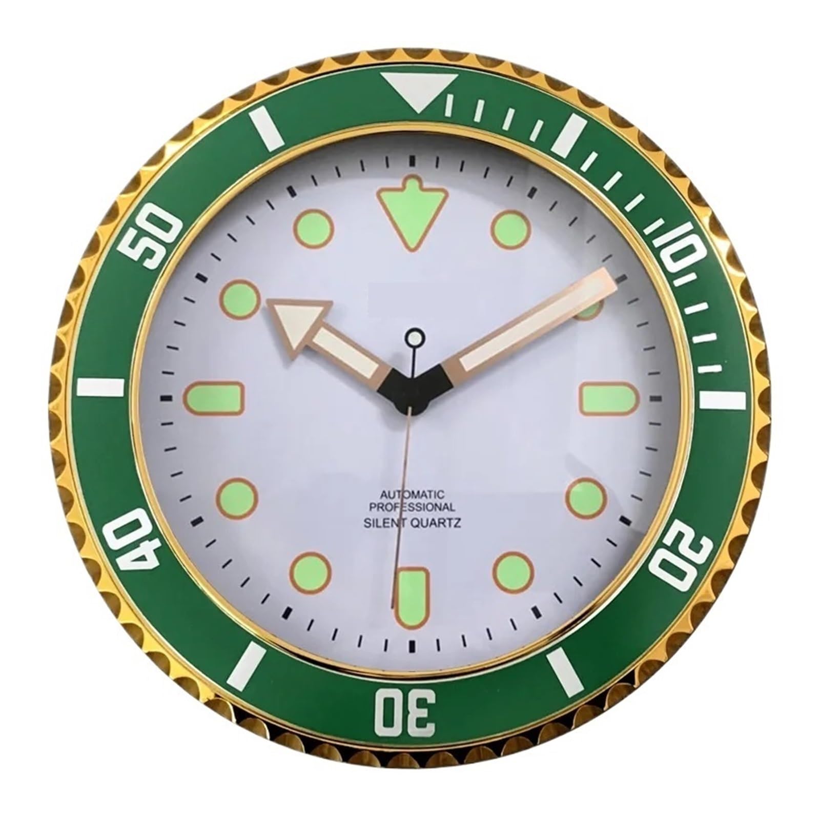 HVSYVVSRL Role Wall Clock Modern Design Silent Quartz Needle Luxury Clocks Sweep Second Home Creative Water Ghost Quiet Operation(L)