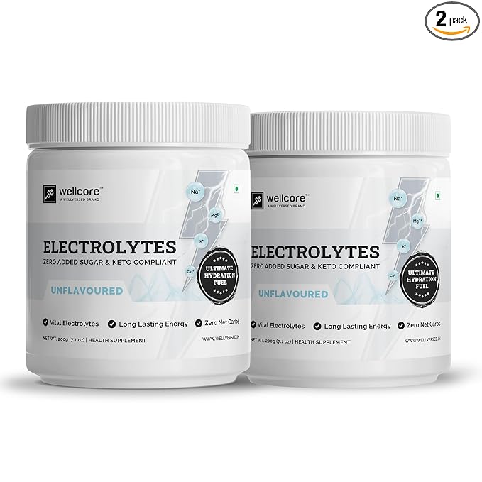 Wellcore - Electrolytes - Unflavoured - Pack of 2