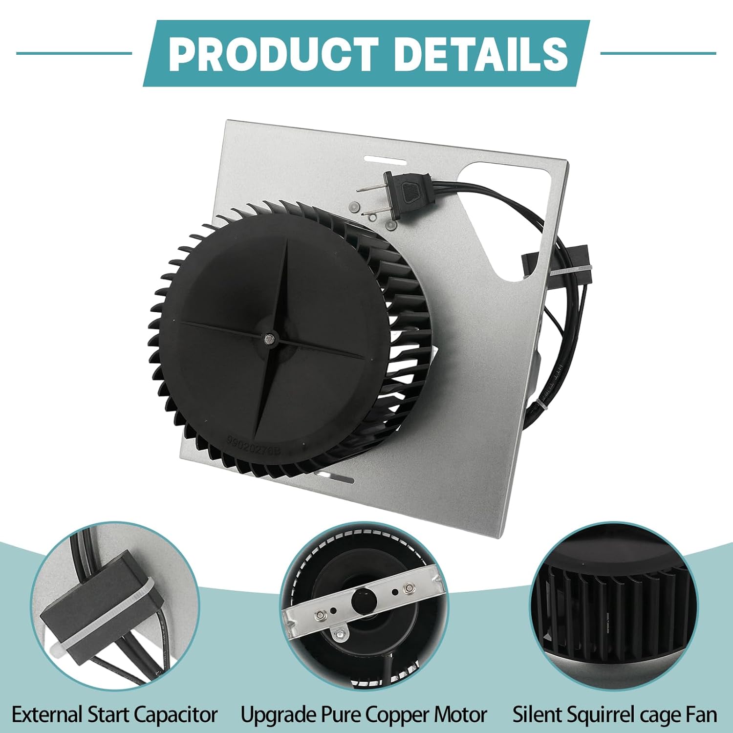 S97015162 Motor Assembly Replacement for Broan NuTone 683-C, 676-D, 685, 684-D, FHD50C, DX70L, HD80L Bathroom Exhaust Fan Motor