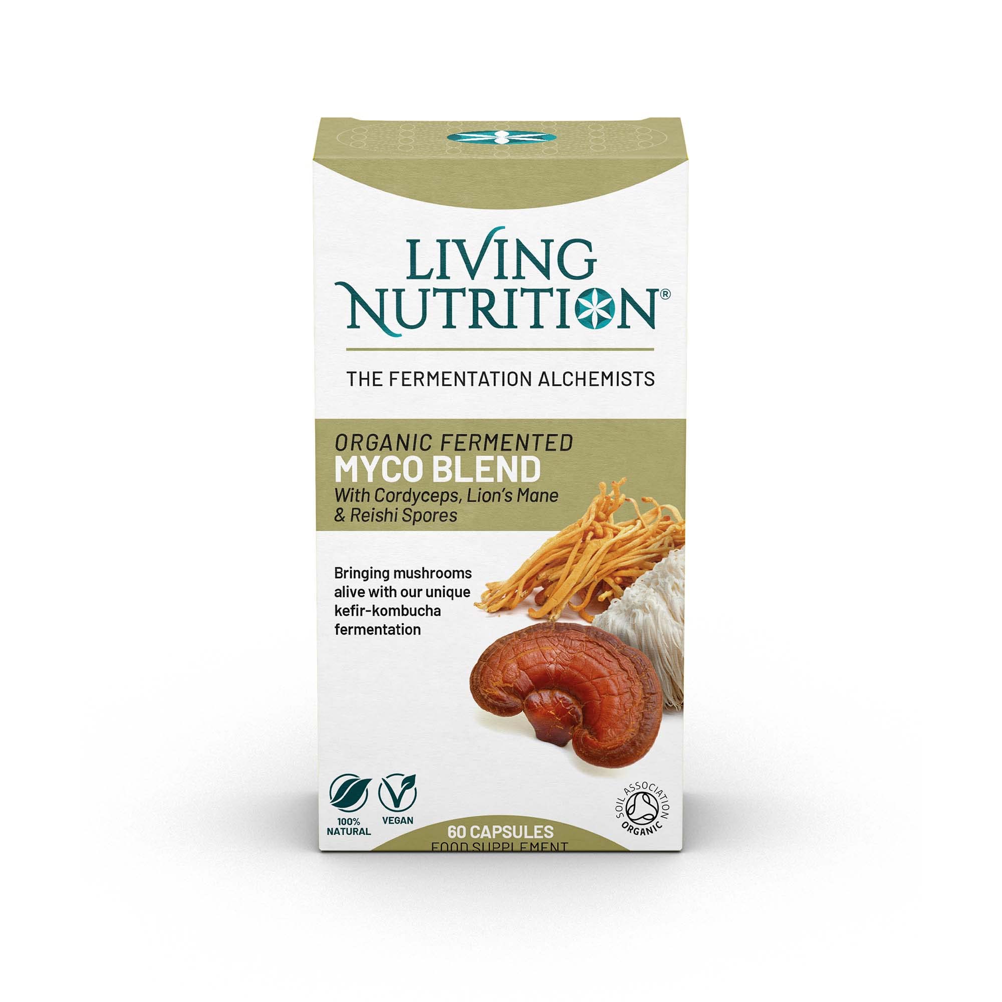Living NutritionOrganic Fermented Myco BlendSoil AssociationSoil AssociationSoil Association
