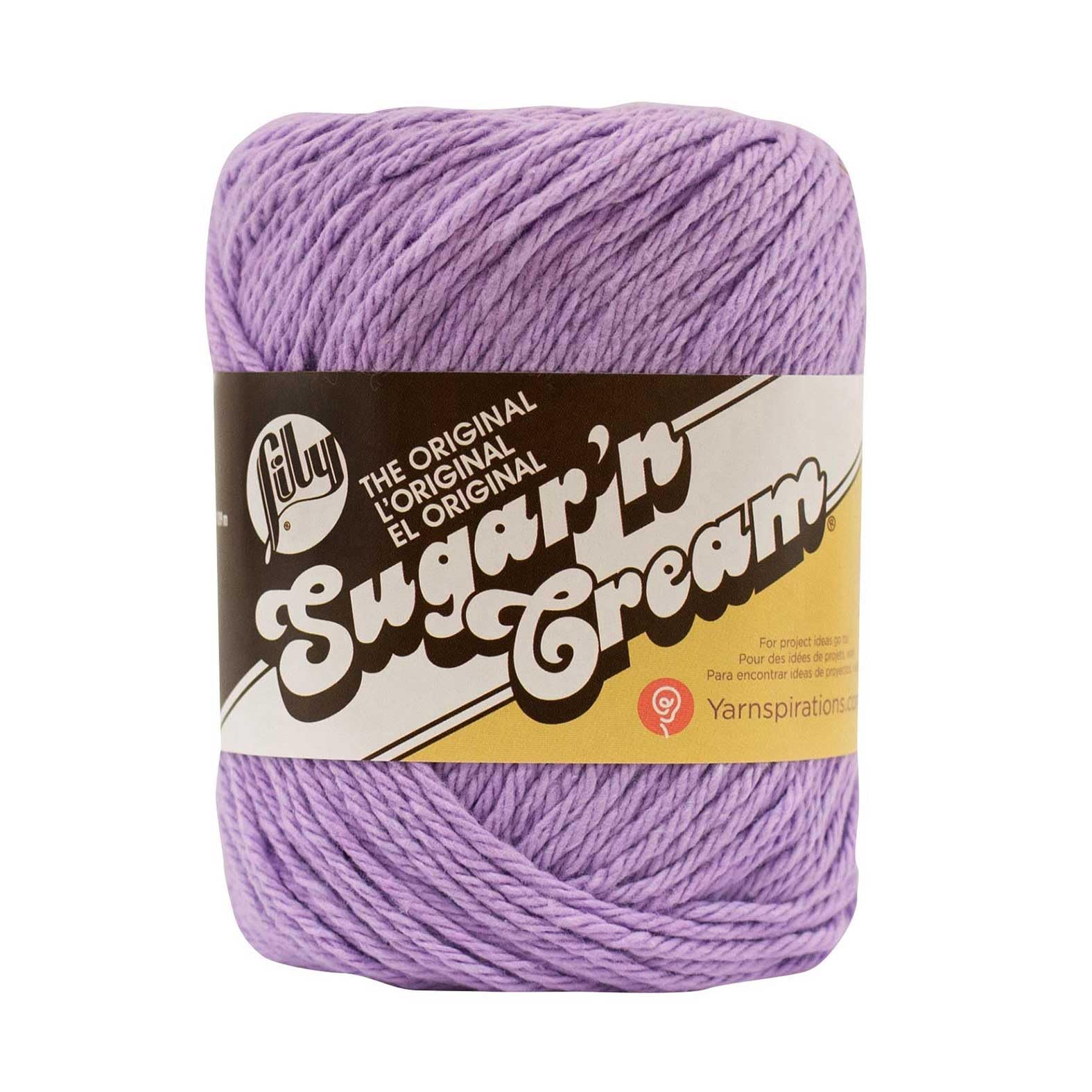 Sugar 'N Cream Yarn -70.9g-Soft Violet