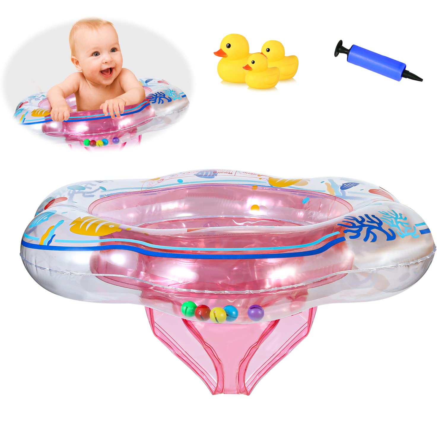 Baby Floats for Pool, Baby Swimming Floats with Safety Seat, Swim Training for Baby of 6-18 Months