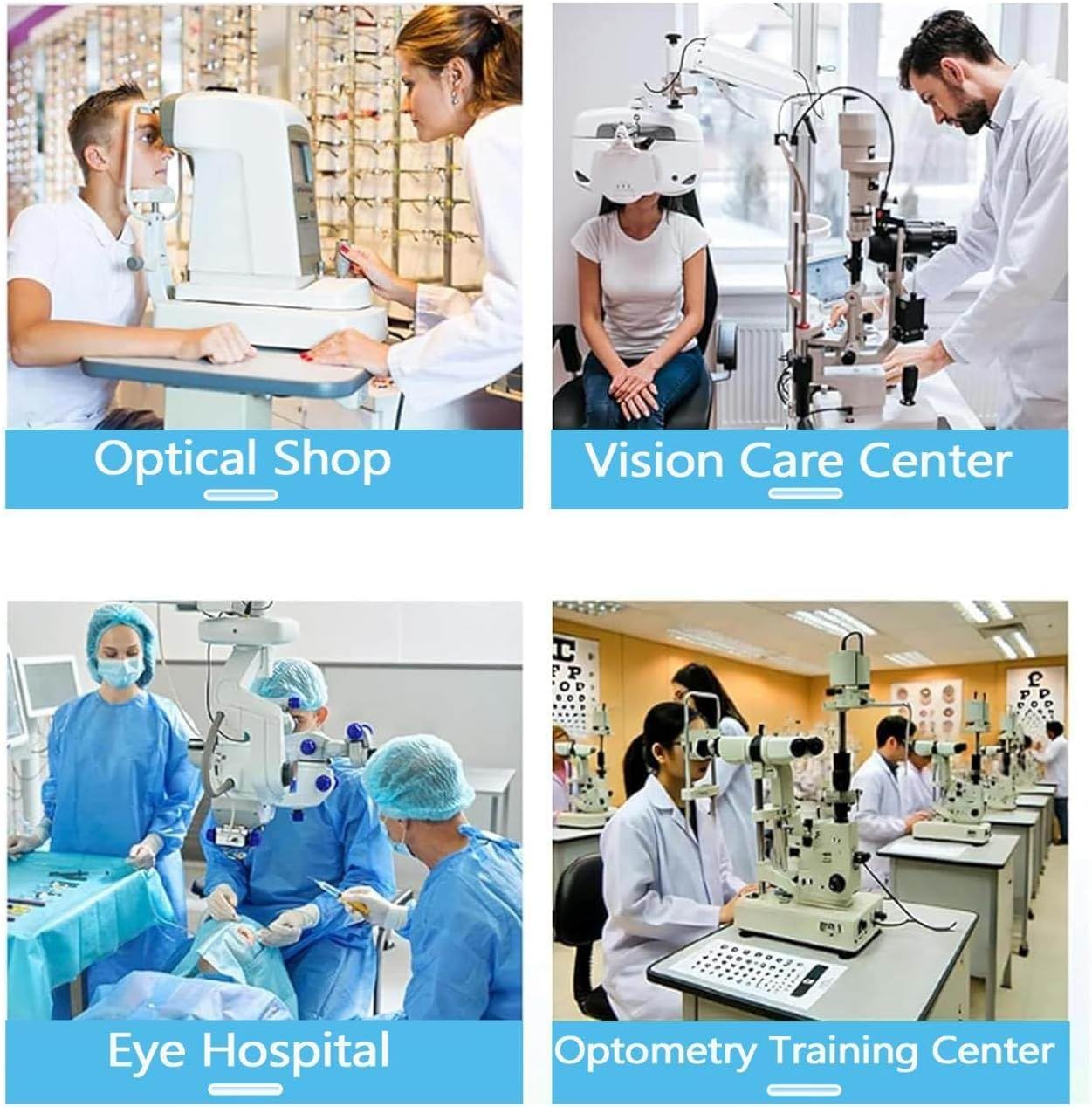 Macchina foratrice per lenti da vista, con punzone di precisione, escursione regolabile avanti/indietro di 50 cm, foratura precisa a 6000 giri/min per negozi di ottica e ospedali.