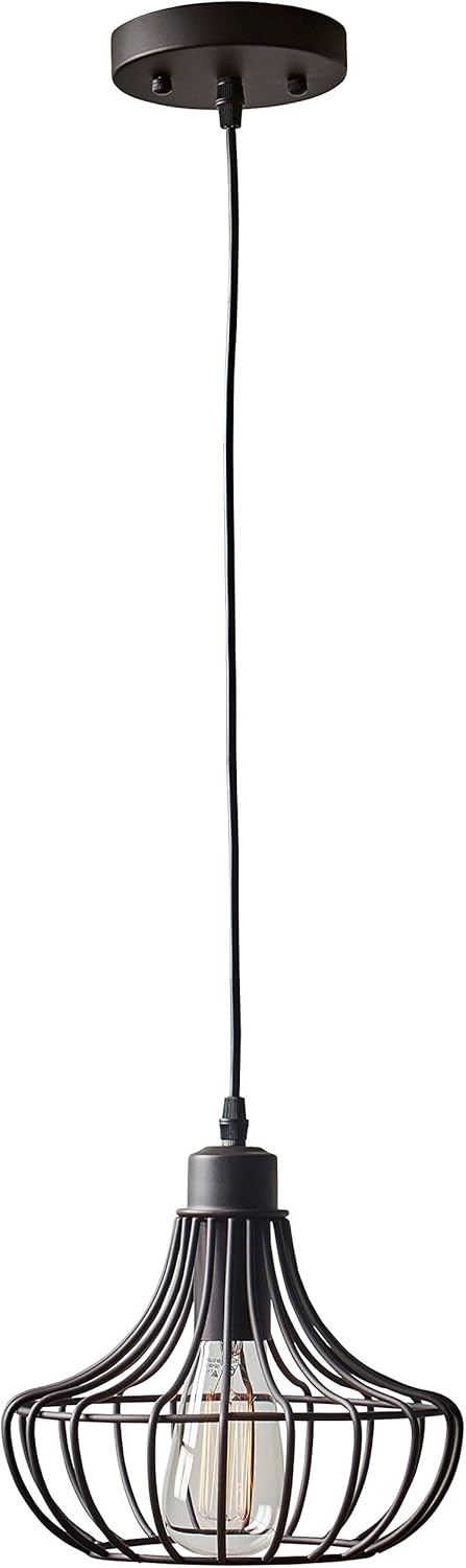 Buу 2 gеt 3 Amazon Brand – Stone & Beam Metal Cage Single Hanging Ceiling Pendant Chandelier Fixutre With Light Bulb - 9 x 9 Inches, 50 - 58 Inch Cord, Oil-Rubbed Bronze Chеареѕt 🛒 Amazon Brand – Stone & Beam Metal Cage Single Hanging Ceiling Pendant Chandelier Fixutre With Light Bulb - 9 x 9 Inches, 50 - 58 Inch Cord, Oil-Rubbed Bronze