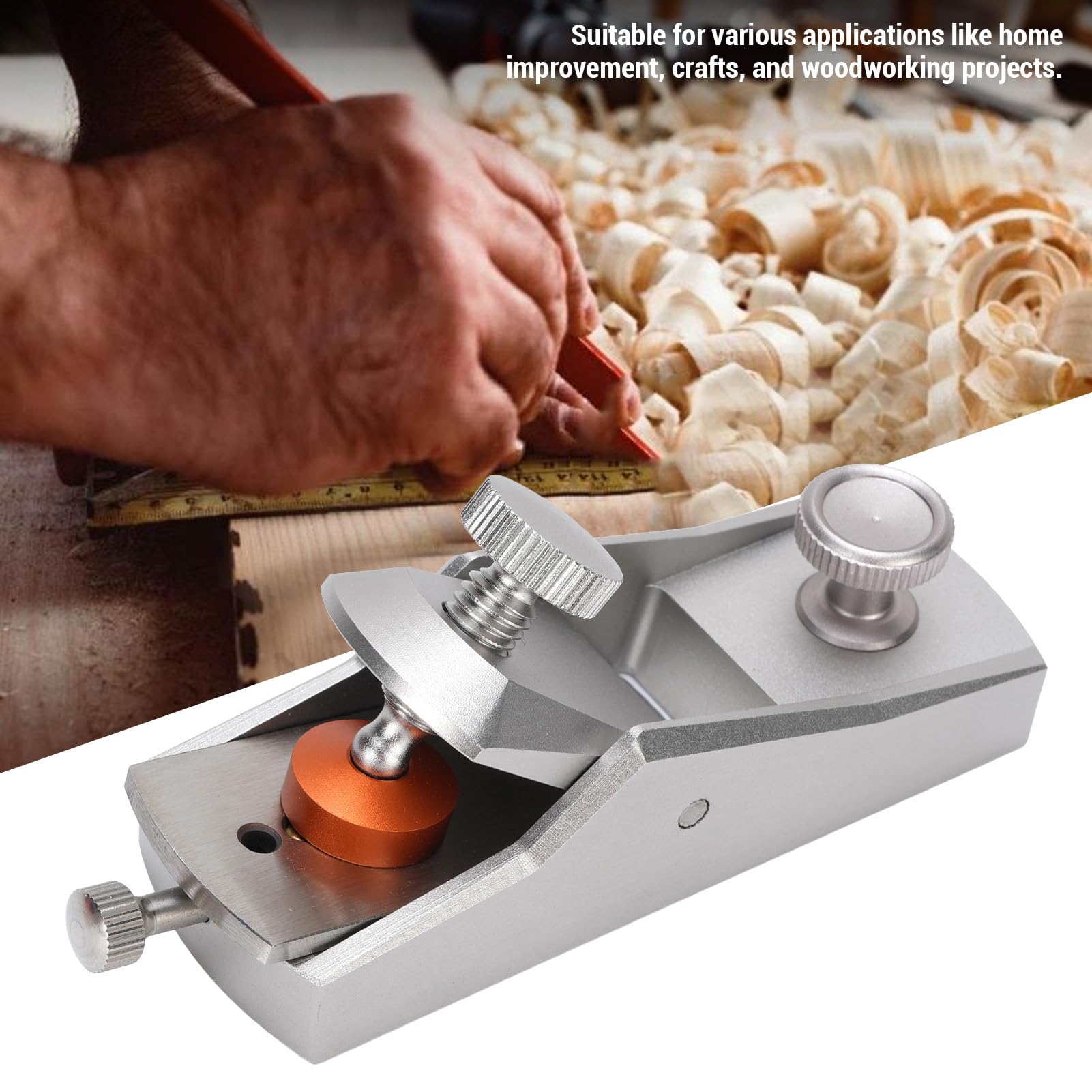 Mini Cepillo para Madera, Cepillo Manual De Carpintero Ajustable, Pequeña Herramienta para Trabajar Madera con Cuchilla de Acero VG10, para Artesanía