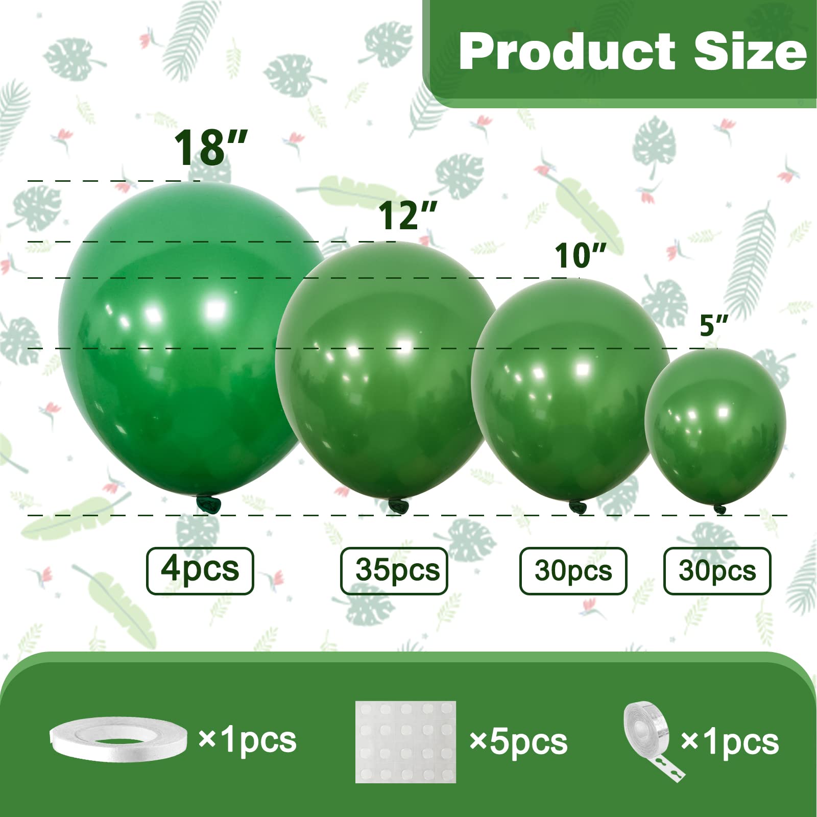 20 Palloncini Lattice verde medi 12 30cm in offerta - PapoLab, palloncini verde