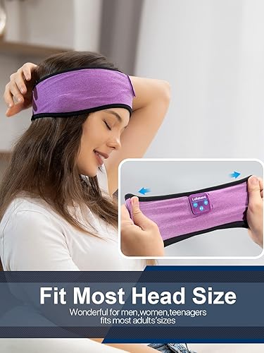 Miniatura 7 de Lullaband Auriculares para Dormir Bluetooth Diadema - Auriculares de Máscara para Dormir Música Inalámbrica para Personas que Duermen de Lado con