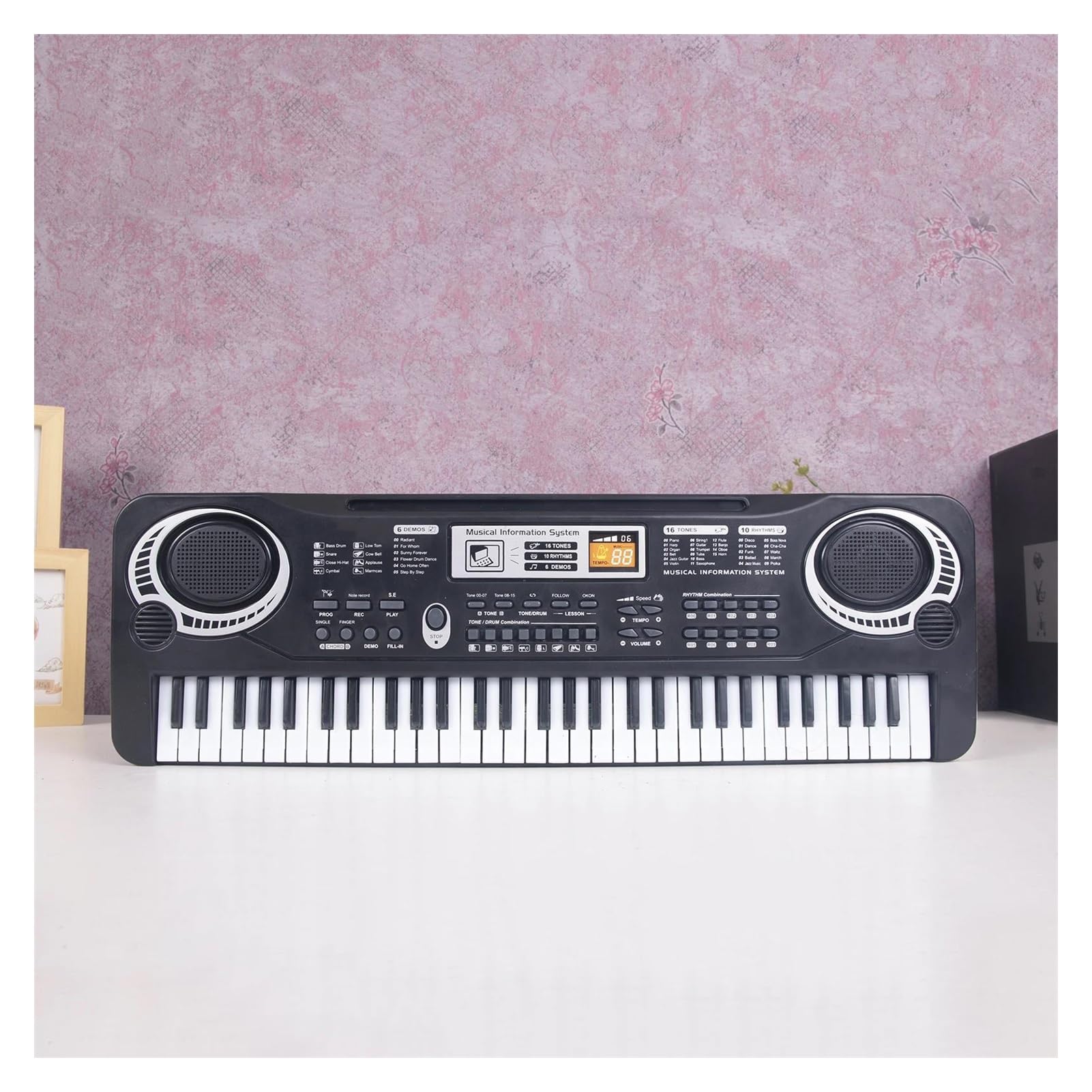 teclado piano electrónico Tablero De Teclado Electrónico De Música Digital, 61 Teclas, Piano Eléctrico, Órgano Para Multifunción Y Delicado