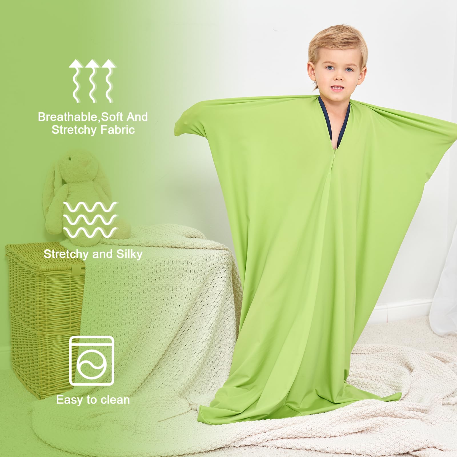 Sensory Sock (Small 40''×27'') Special Supplies With Sensory Need, Body Sock, Full-Body Wrap To Relieve Stress, Self-Claming, Relaxing - Image 3