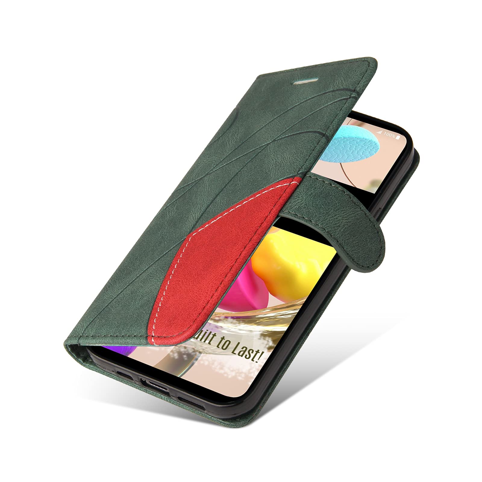 Cover per LG K42, Flip Custodia Carte di Credito da Funzione Stand