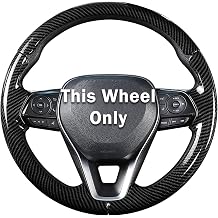 Fit for Toyota Steering Wheel Cover, Car Steering Wheel Cover for Toyota Corolla2020-2026 Rav42019-2025 Camry2018-2024 Venza2021-2024 Avalon2019-2022 Accessories Glossy Black