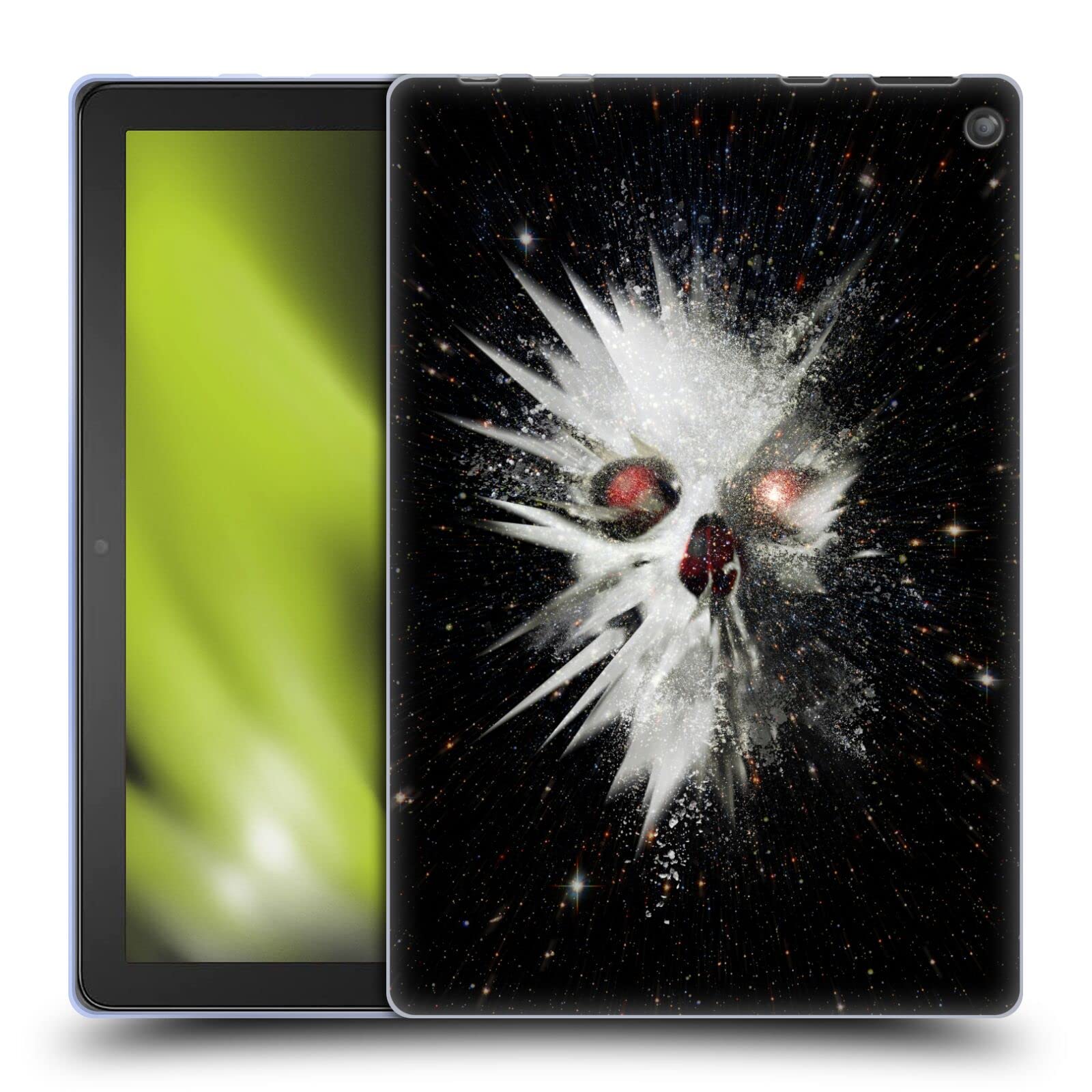 Head Case Designs Officially Licensed Ali Gulec Big Bang Skull Soft Gel Case Compatible With Amazon Fire HD 10 (2021)