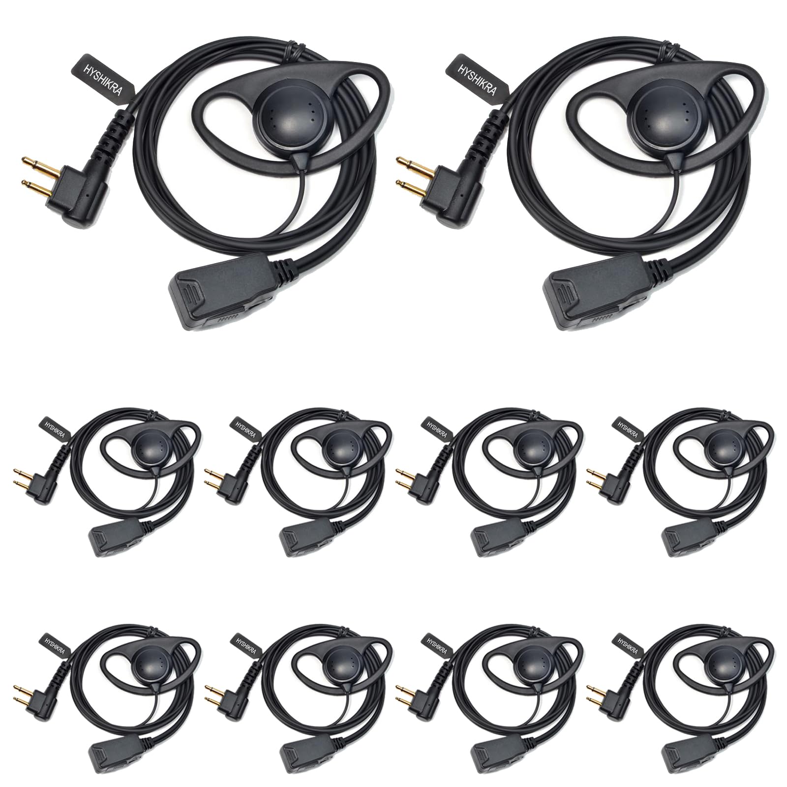 HYSHIKRA Earpiece Compatible for Motorola DP1400 CP040 GP300 GP88 Walkie Talkie Radio
