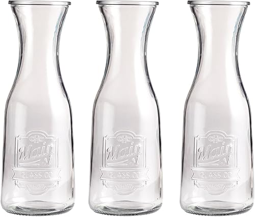 Style Setter Main Street - Jarras de cristal de 2.9 x 7.6, transparente