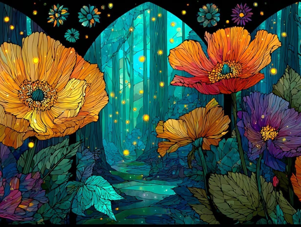 Puzzle de 3000 para Adultos, Bosque De Flores, Clásicos YHPGL7-399