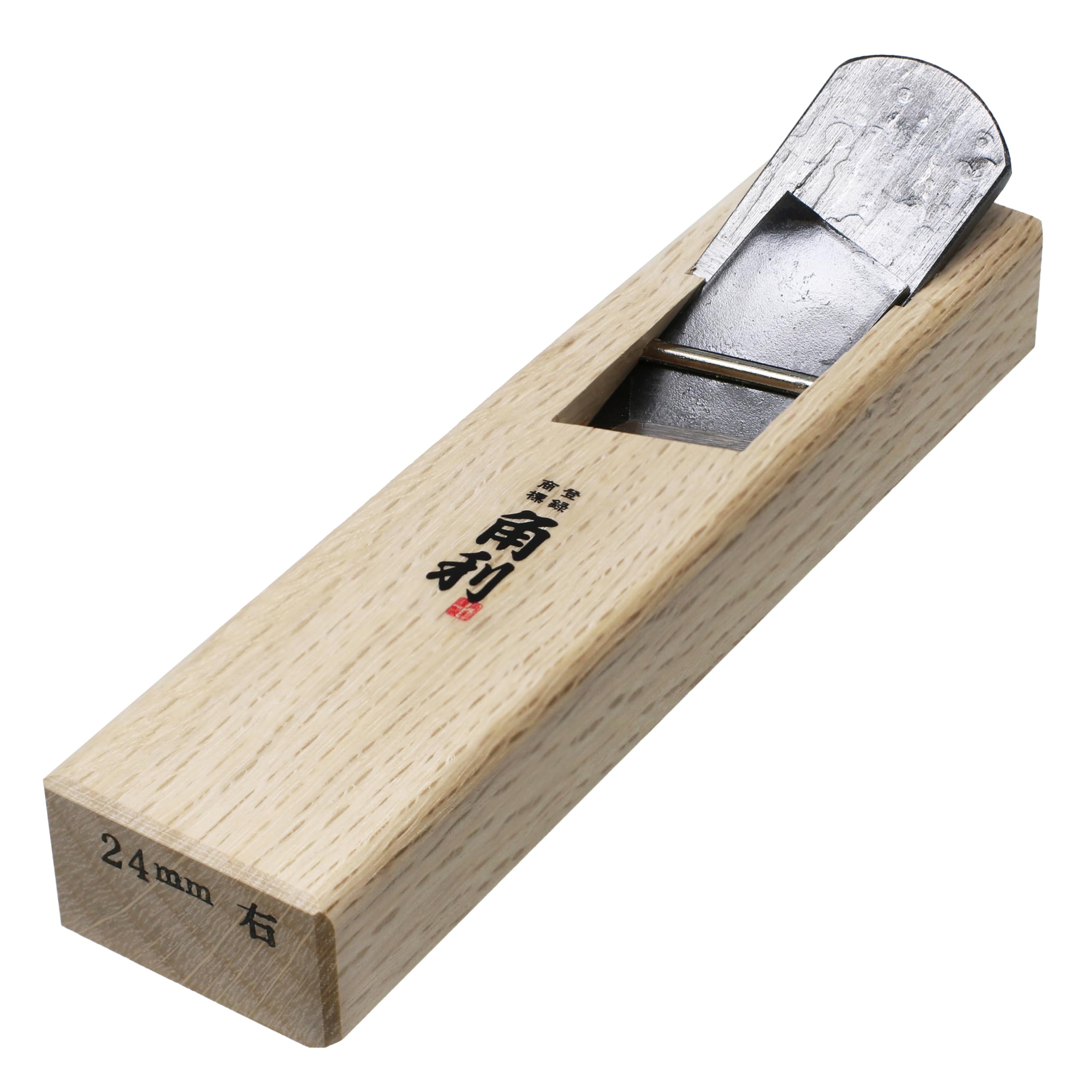 KAKURI Pialla giapponese 24 mm per lavorazione del legno (destra), realizzata in Giappone, piccola pialla con lama inclinata