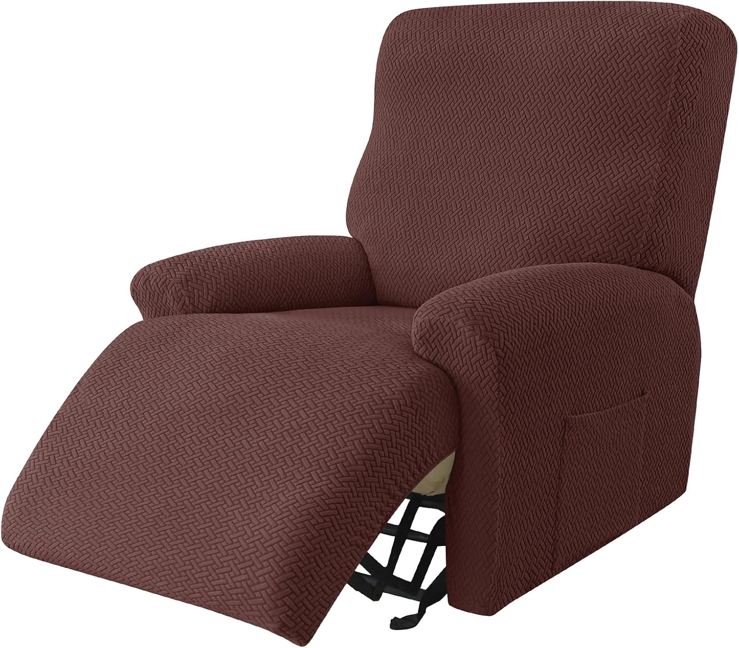 Recliner Cover, Jacquared Stretch Reclining Chair Covers for Cushion Reclining Sofa, Oversized Soft Large Lazy Boy Recliner Couch Cover, Machine Washable,5
