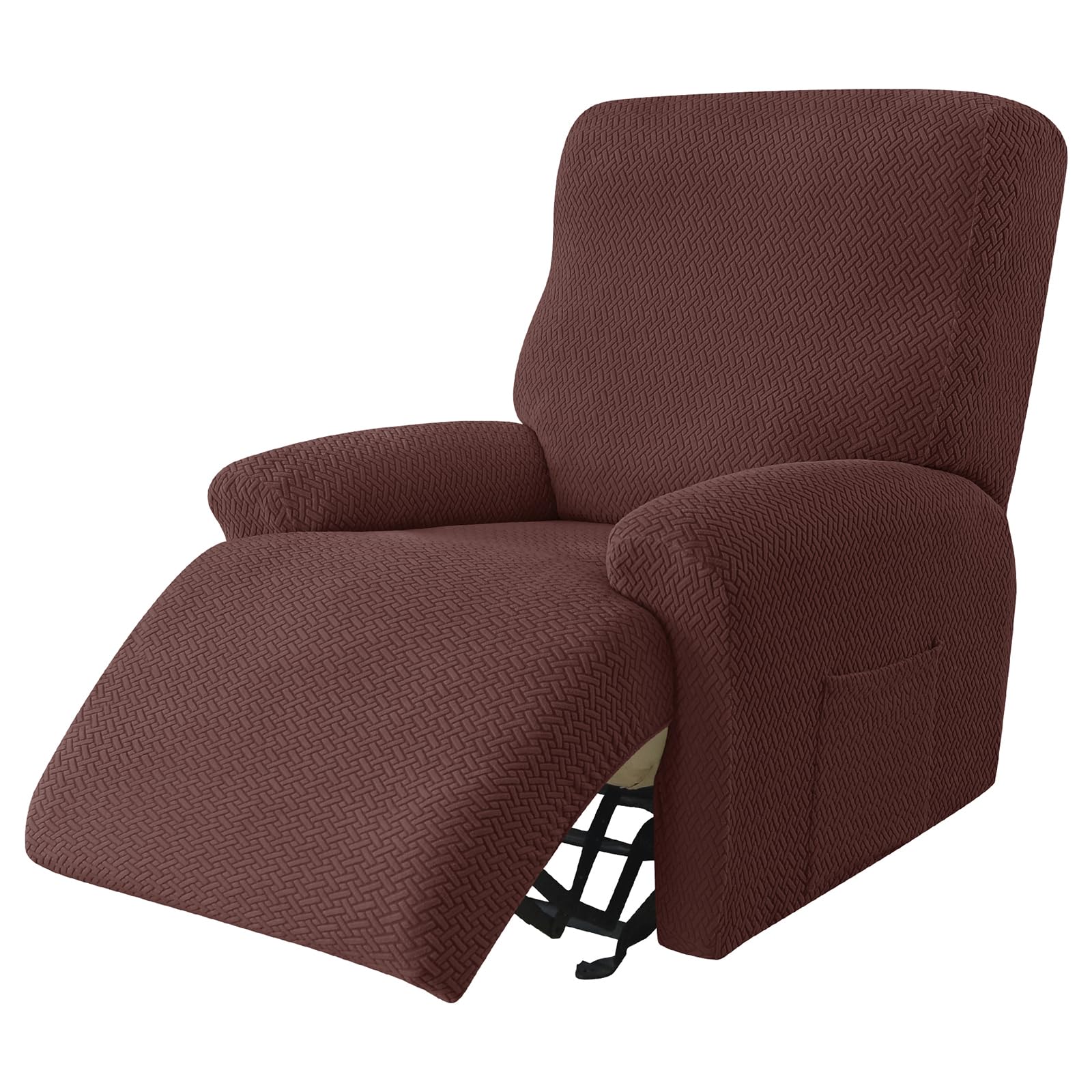 Funda elástica para sofá reclinable Jacquard contra manchas lavable a máquina