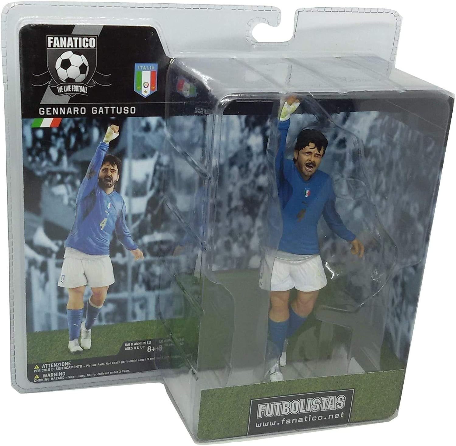 Gennaro Gattuso 6 inch Football Figure - Italy Home - One Size