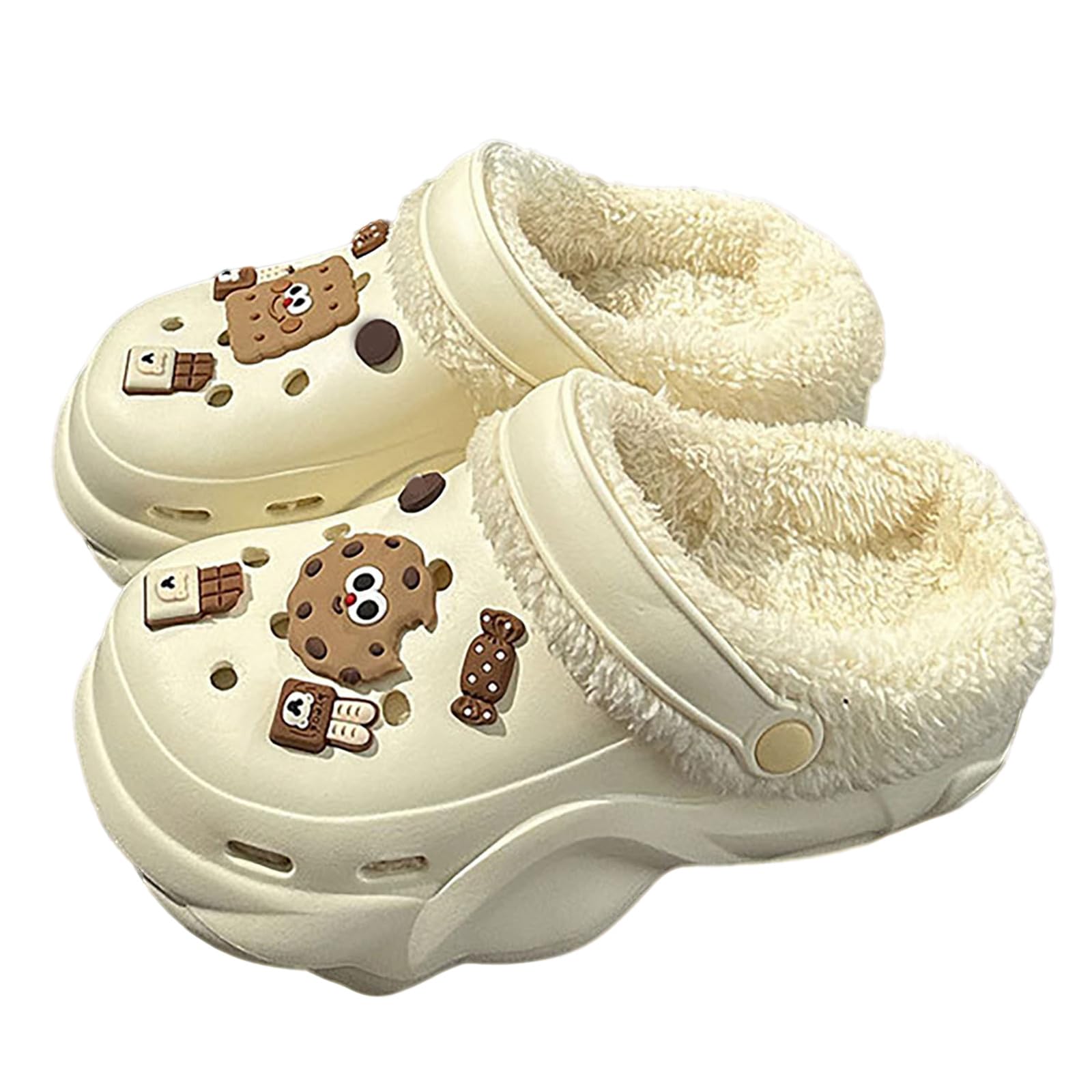 Pantuflas para mujer para interiores y exteriores, cómodas, suaves, cálidas, para invierno, con extraíble
