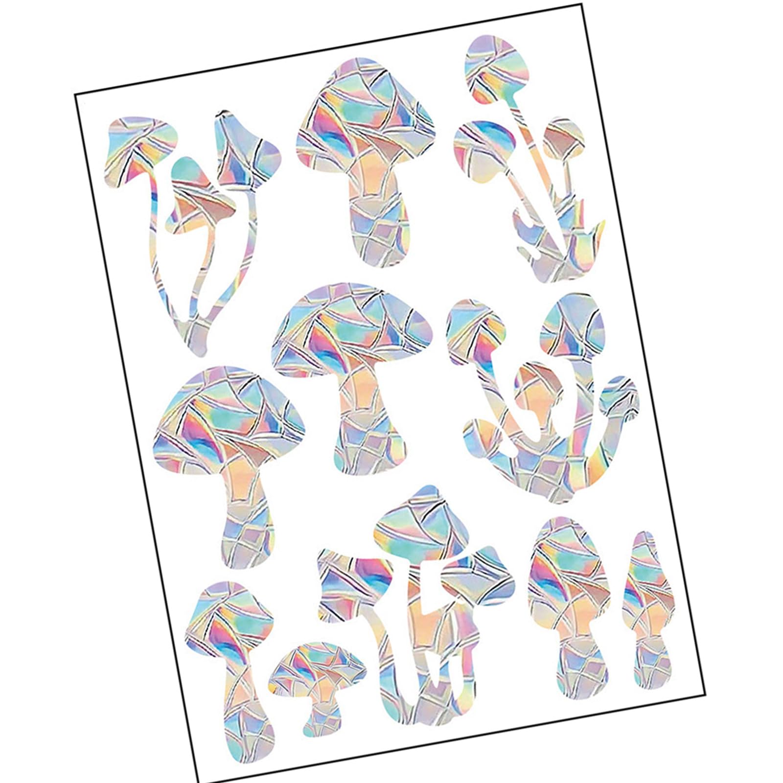 Tsophreniq Window Decal Bird Strikes Anti-Collision Sticker to Save From, None Adhesive Rainbow Decals for Decal Anti Cling