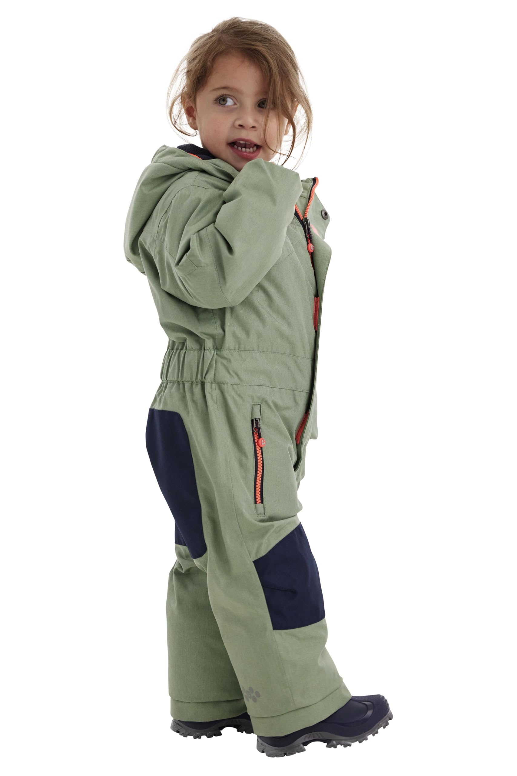 killtec dzieci Kombinezon narciarski/kombinezon narciarski z kapturem i osłoną przeciwśnieżną Kesley Mini, light teal green, 110, 34353-000