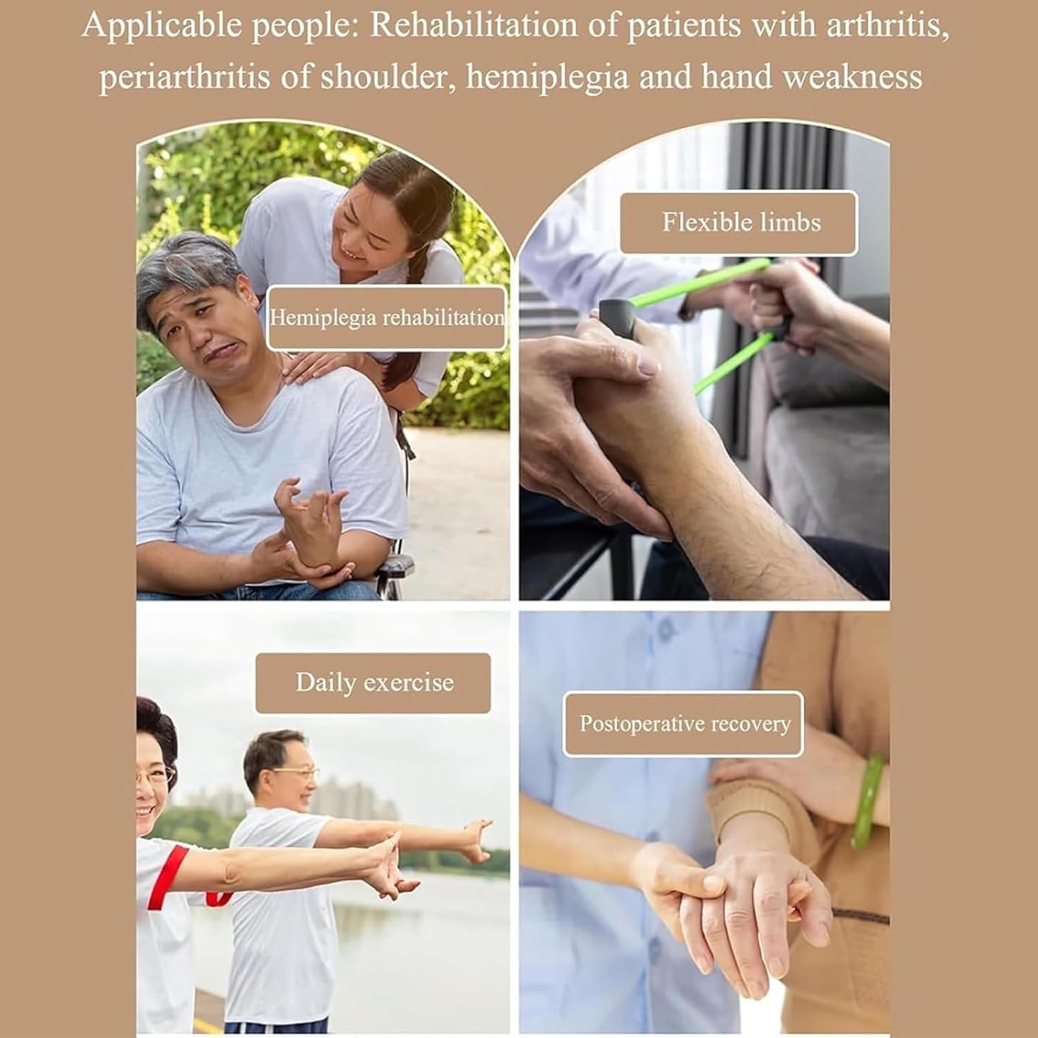 Trainer Per La Riabilitazione Dell'articolazione Del Polso E Del Gomito, Attrezzo Per Esercizi Per Braccia Con Resistenza Regolabile E Modalità Attiva E Passiva, Per Una Riabilitazione Efficace