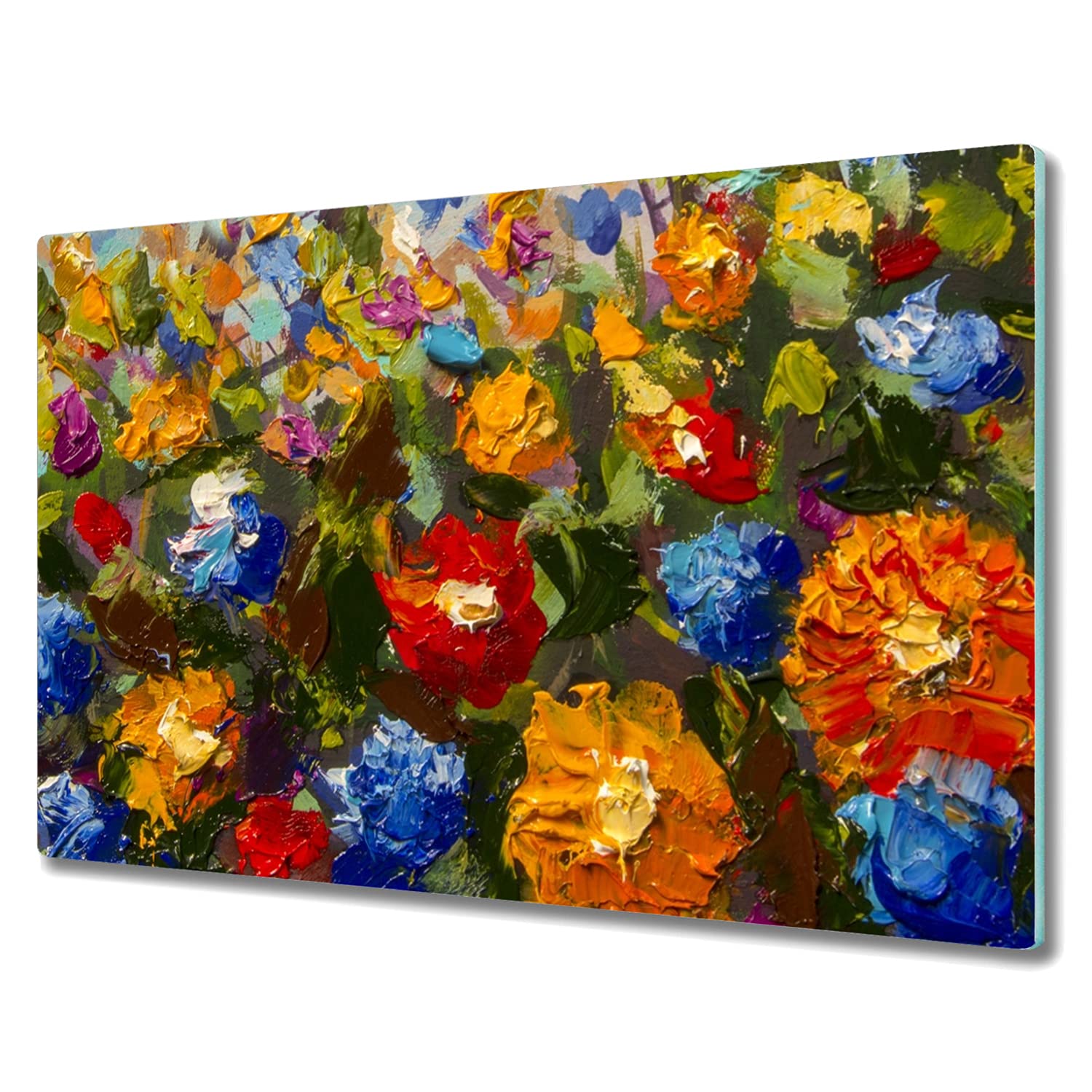 Planche à découper en verre trempé 80x52 protège plaque induction robuste