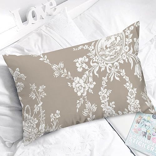 Miniatura 3 de Fundas de almohada estilo chinoiserie, estilo chino, estilo francés, estilo asiático, 12 x 20 pulgadas, funda de almohada decorativa para decoración