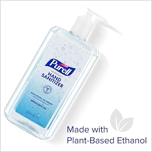 Miniatura 6 de PURELL Advanced 9632-04-CMR - Gel refrescante desinfectante de manos, aroma limpio, botella de bomba de 1 litro (paquete de 1)
