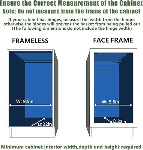 Vista 18 de LOVMOR Organizador de gabinete extraíble de 20 pulgadas de ancho x 21 pulgadas de profundidad, estantes extraíbles para armario de cocina, 1 Tier