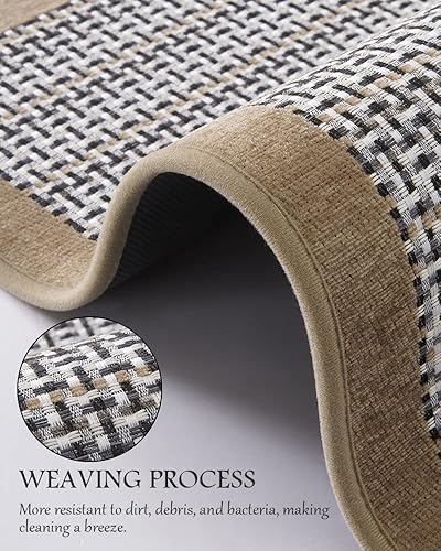 Miniatura 6 de PADOOR Tapetes de cocina para piso, alfombras de cocina antideslizantes, lavables, con parte trasera de goma, súper absorbente, alfombra para