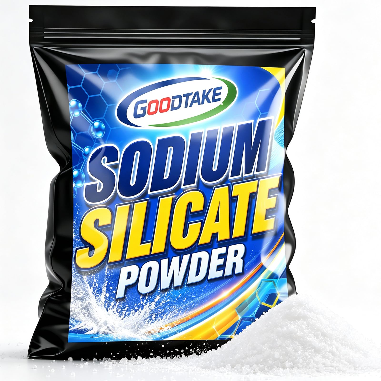 GOODTKAE - Bicchiere per acqua in silicato di sodio, per vasellame e